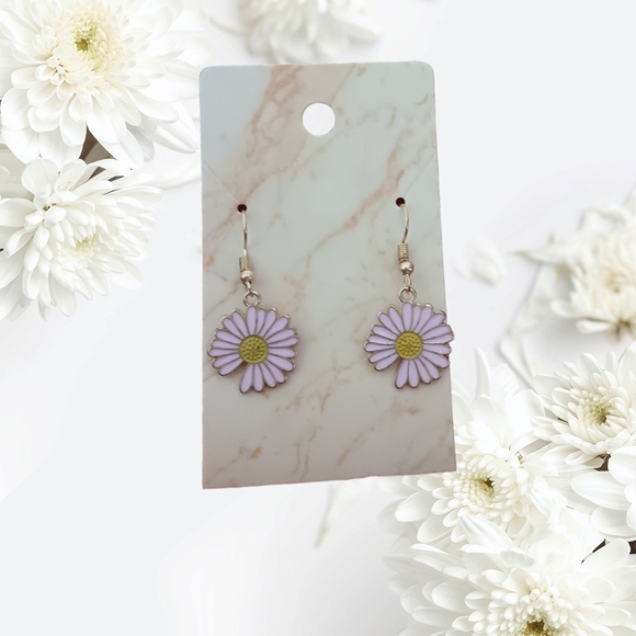 Flower Charm Earrings - Picture 9 of 15